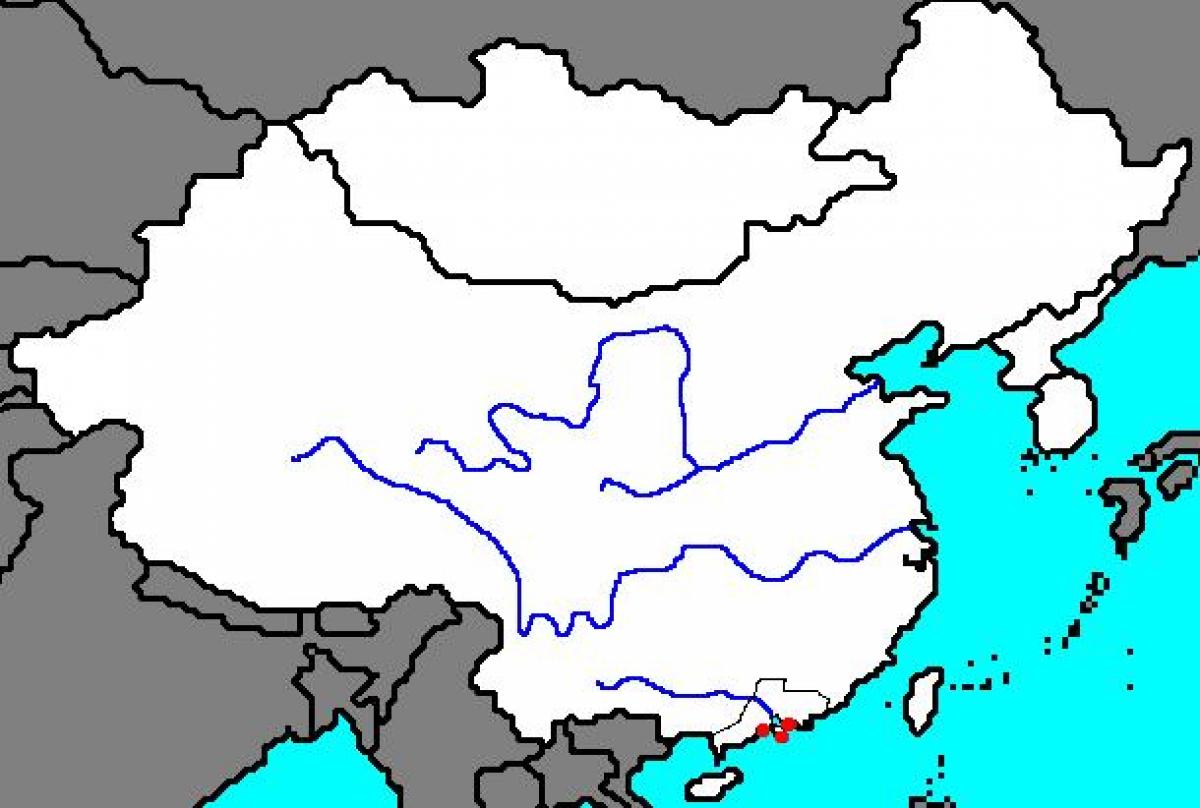 ખાલી નકશો પ્રાચીન ચાઇના