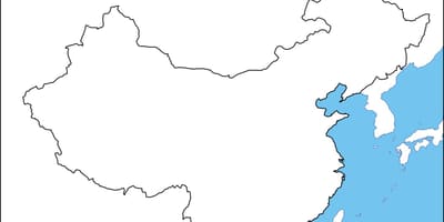 ચાઇના ખાલી નકશો