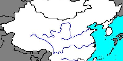 ખાલી નકશો પ્રાચીન ચાઇના