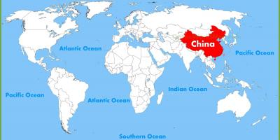 ચાઇના પર વિશ્વના નકશા